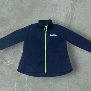 Seattle Seahawks NFL full zip up jacket women’s large used brand new condition